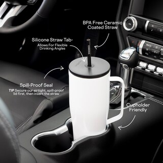 Foto 6 | Foto 6 | Vaso Aislante Corkcicle Cold Cup Xl De 30 Oz Con Asa Y Pajita - Venta Internacional.