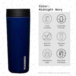 Foto 4 | Foto 4 | Taza De Viaje Corkcicle Commuter Cup Midnight Navy, 500 Ml - Venta Internacional.