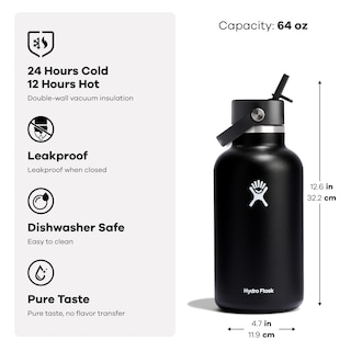 Foto 2 | Foto 2 | Botella De Agua Hydro Flask Con Aislamiento De Acero Inoxidable De 1,9 L - Venta Internacional.