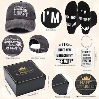Foto 3 | Foto 3 | Set De Regalo De Jubilación Sieral Para Hombre Con Taza, Gorra, Calcetines, Llavero - Venta Internacional.