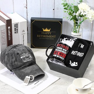 Foto 5 | Foto 5 | Set De Regalo De Jubilación Sieral Para Hombre Con Taza, Gorra, Calcetines, Llavero - Venta Internacional.