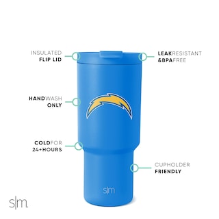 Foto 2 | Foto 2 | Vaso Simple Modern Nfl Los Angeles Chargers De 900 Ml - Venta Internacional.