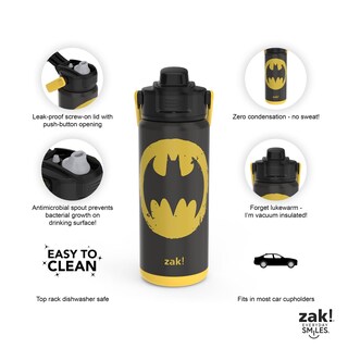 Foto 2 | Foto 2 | Botella Aislante Zak! Beacon Batman 600 Ml Acero Inoxidable - Venta Internacional.