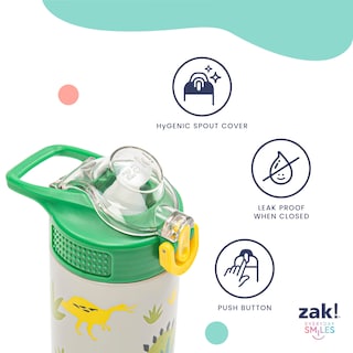 Foto 5 | Foto 5 | Botella De Agua Zak Designs Sanrio Sage Kids De Acero Inoxidable De 400 Ml - Venta Internacional.