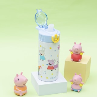 Foto 2 | Foto 2 | Botella De Agua Zak Designs Peppa Pig Sage Kids De Acero Inoxidable 400 Ml - Venta Internacional.