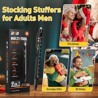 Foto 6 | Foto 6 | Bolígrafo Multiherramienta Biib 9 En 1 Para Hombre Con Linterna Led Y Lápiz Capacitivo - Venta Internacional.
