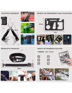 Foto 5 | Foto 5 | Kit de Supervivencia Petukita Box DD-01 para Camping