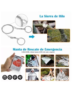 Foto 6 | Foto 6 | Kit de Supervivencia Petukita Box DD-02 para Camping y Senderismo