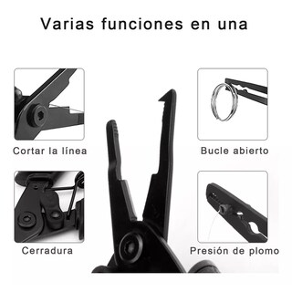 Foto 2 | Foto 2 | Juego de Alicates de Aluminio para Pesca 5 Piezas Eo Safe Imports Esi-10493 Negro