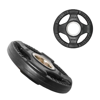 Foto 3 | Foto 3 | Par de Discos Olímpicos Rubber 2.5 Lb 4 Agarres Tayga Negro