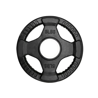 Foto 1 | Foto 1 | Par de Discos Olímpicos Rubber 5 Lb 4 Agarres Tayga Negro