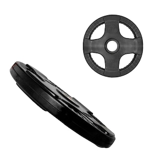 Foto 3 | Foto 3 | Par de Discos Olímpicos Rubber 45 Lb 4 Agarres Tayga Negro