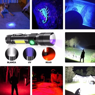Foto 2 | Foto 2 | Linterna Led UV Eo Safe Imports ESI-5199 color Negro Recargable