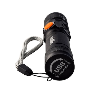Foto 4 | Foto 4 | Linterna de Luz Led Ultrabrillante Wallis H340317 Negro USB Recargable con Zoom