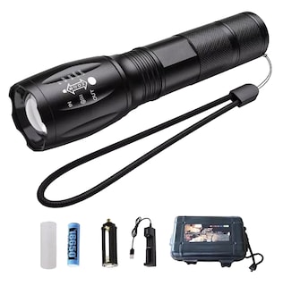 Foto 1 | Foto 1 | Linterna Led Recargable T6 Luz Táctica Portátil