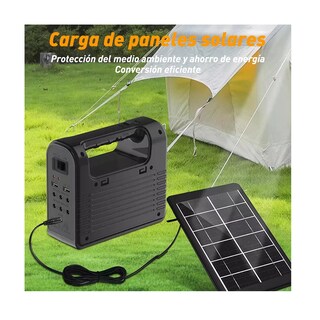 Foto 2 | Foto 2 | Lampara Camping Solar Luz Iluminación Linterna Banco Energía Eo Safe Imports Esi-16782 Negro