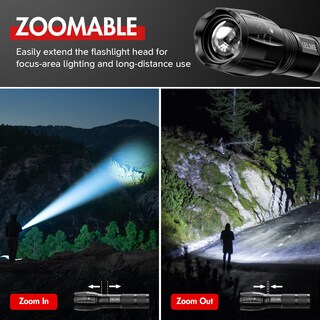 Foto 3 | Foto 3 | Linterna Táctica Kelme High Lumens, Paquete De 3 Unidades, Impermeable - Venta Internacional.