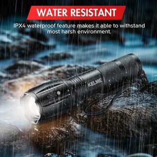 Foto 4 | Foto 4 | Linterna Táctica Kelme High Lumens, Paquete De 3 Unidades, Impermeable - Venta Internacional.