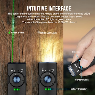 Foto 3 | Foto 3 | Linterna Olight Arkfeld Edc Flat 1000 Lúmenes Blanca Con Verde - Venta Internacional.