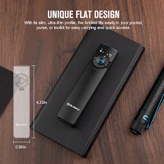 Foto 6 | Foto 6 | Linterna Olight Arkfeld Edc Flat 1000 Lúmenes Blanca Con Verde - Venta Internacional.