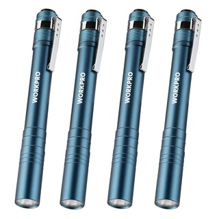 Foto 1 | Foto 1 | Pen Light Workpro Led Con Bolsillo De Aluminio Con Clip Azul, Paquete De 4 - Venta Internacional.