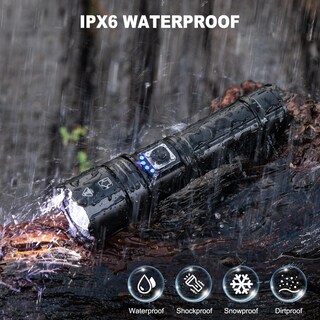 Foto 7 | Foto 7 | Linterna Gdplus Recargable De 990000 Lúmenes, Paquete De 2, Ipx6 - Venta Internacional.
