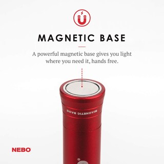 Foto 5 | Foto 5 | Lámpara De Trabajo Nebo Big Larry 2, Funciona Con Pilas, 500 Lúmenes, Color Rojo - Venta Internacional.