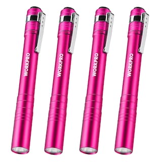 Foto 1 | Foto 1 | Linterna Led Workpro De Aluminio Con Clip Rosa, 2 Pilas Aaa, Paquete De 4 - Venta Internacional.