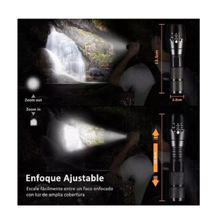 Foto 4 | Foto 4 | Linterna Led Recargable Belug T6 Luz Táctica Portátil de Alta Potencia Zoom