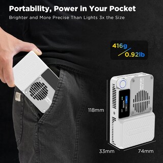 Foto 7 | Foto 7 | Lámpara Led Amaran Ace De Bolsillo, 25 Unidades, Bicolor, 32 W, 4.500 Mah, Blanca - Venta Internacional.