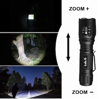 Foto 4 | Foto 4 | Lampara Táctica 3000 Lumens Cree Led T6 Recargable Lab.g Negro
