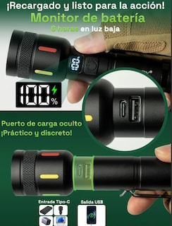 Foto 3 | Foto 3 | Xtellar Linterna Led Premium - Ultra Brillante, Zoom Ajustable, Y Duradero