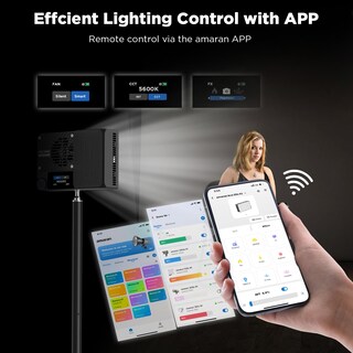 Foto 6 | Foto 6 | Lámpara Led Amaran Ace De Bolsillo, 25 Unidades, Bicolor, 32 W, 4.500 Mah, Color Carbón - Venta Internacional.