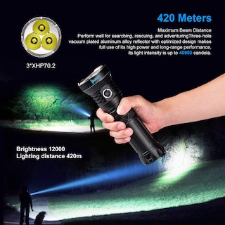 Foto 3 | Foto 3 | Linterna Wuben A9 De 12000 Lúmenes Haz De 420 M 552h De Autonomía - Venta Internacional.