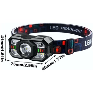 Foto 2 | Foto 2 | Lampara Linterna Tipo Minero Led Sensor De Mano Ajustable 45° Recargable