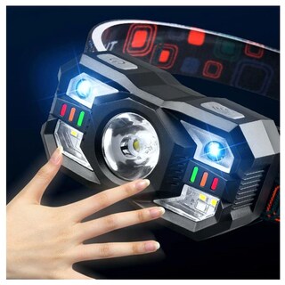 Foto 7 | Foto 7 | Lampara Linterna Tipo Minero Led Sensor De Mano Ajustable 45° Recargable