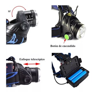 Foto 3 | Foto 3 | Lámpara Cabeza Led Eo Safe Imports Esi-5354 color Negro Minera Recargable con Sensor