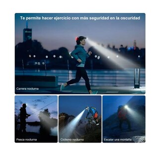 Foto 5 | Foto 5 | Lámpara Led de Cabeza Eo Safe Imports ESI-6814 color Negro Recargable