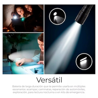 Foto 6 | Foto 6 | Lámpara Recargable LED 2000 lm con Zoom Resistente al Agua