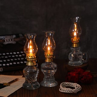 Foto 2 | Foto 2 | Lámpara De Queroseno Yexiya Vintage Glass Rustic Hurricane, 6 Unidades - Venta Internacional.
