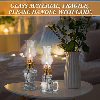 Foto 3 | Foto 3 | Lámpara De Queroseno Yexiya Vintage Glass Rustic Hurricane, 6 Unidades - Venta Internacional.