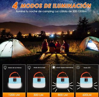 Foto 2 | Foto 2 | Lámpara Xtellar Recargable Con Energía Solar Y Usb, Potente Linterna Led Para Acampadas Y Aventuras Al Aire Libre