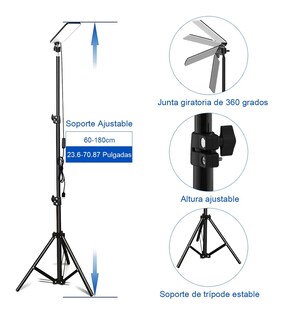 Foto 3 | Foto 3 | Lámpara Led Portátil Usb Luz De Camping Con Soporte Trípode