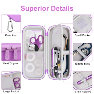 Foto 3 | Foto 3 | Set De Herramientas De Enfermería Bovke Funda Para Estetoscopio Con Tijeras Y Linternas - Venta Internacional.