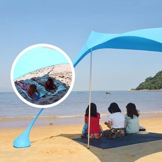 Foto 3 | Foto 3 | Toldo Portátil Cjr Azul Plegable