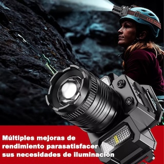 Foto 3 | Foto 3 | Lámpara De Cabeza Led Minera Recargable Accesorios Tacticos Eo Safe Imports Esi-13896 Multicolor