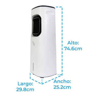 Foto 5 | Foto 5 | Enfriador De Aire, Cooler Iusa 3 Velocidades Portátil Con Control Remoto Color Blanco
