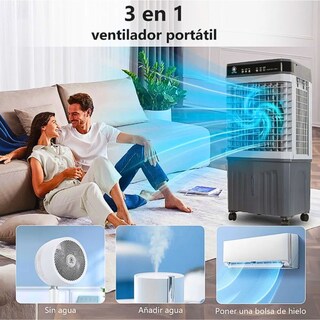 Foto 2 | Foto 2 | Enfriador De Aire Evaporativo Control Remoto Temporizador Gris