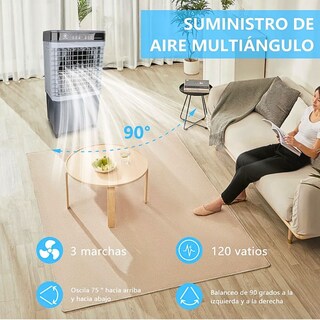 Foto 3 | Foto 3 | Enfriador De Aire Evaporativo Control Remoto Temporizador Gris