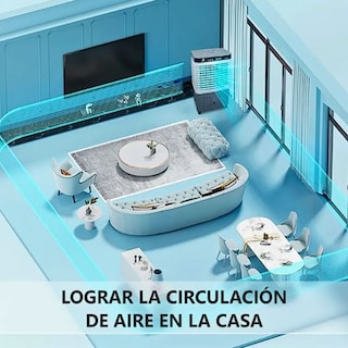 Foto 5 | Foto 5 | Enfriador De Aire Evaporativo Control Remoto Temporizador Gris